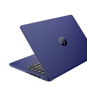 Blue HP computer